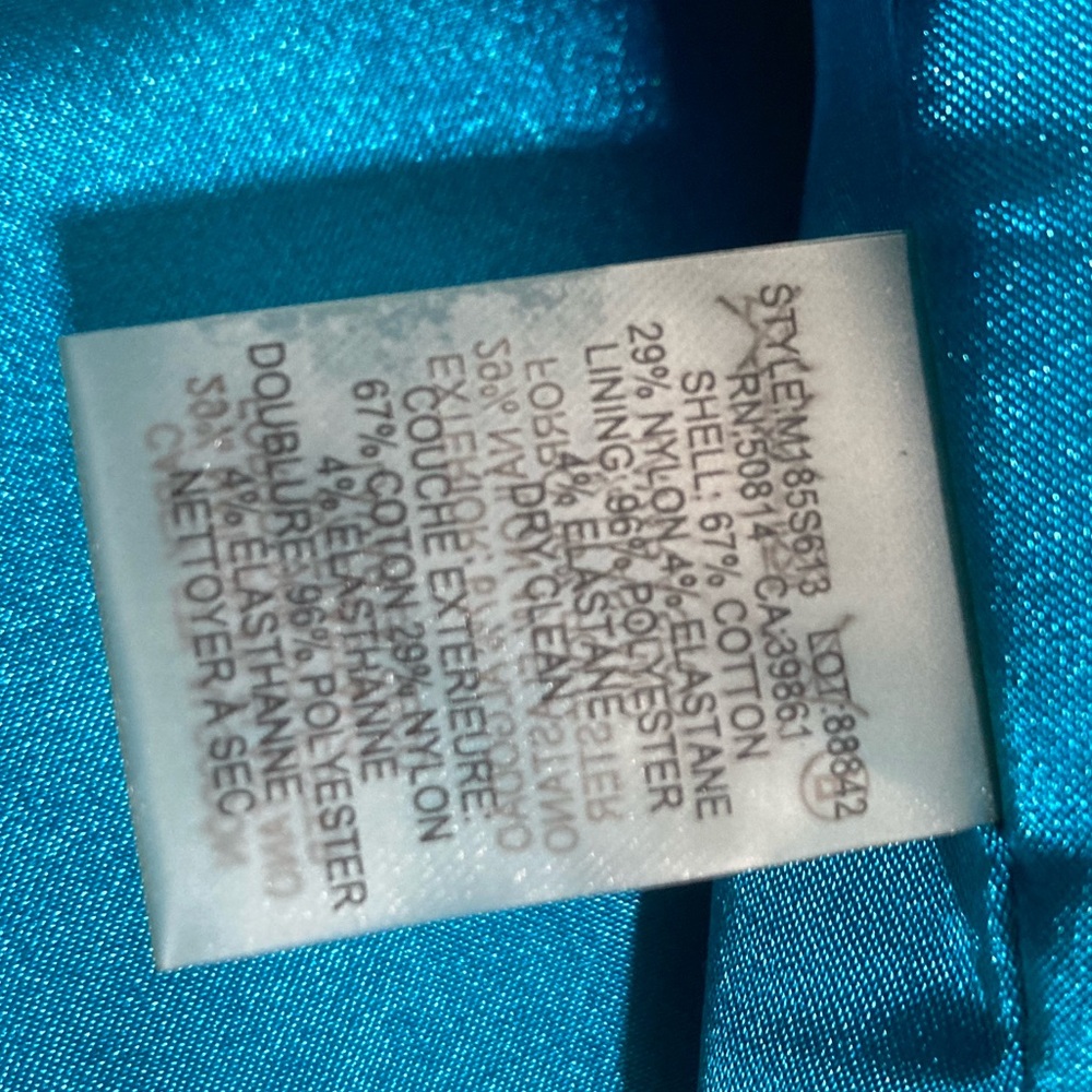 Tahari 
Aqua Blue sleeveless dress 
10 Lined - Picture 3 of 8